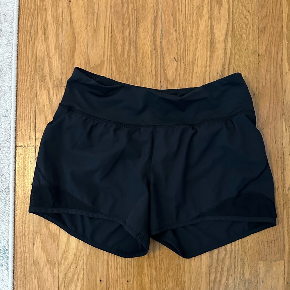 Women’s Black Athletic Shorts - High Waist Performance